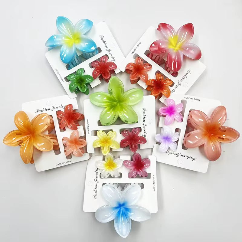 Flower Clip Trio