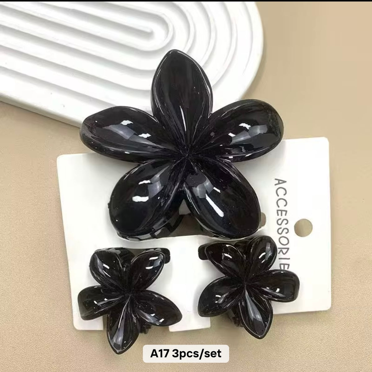 Flower Clip Trio