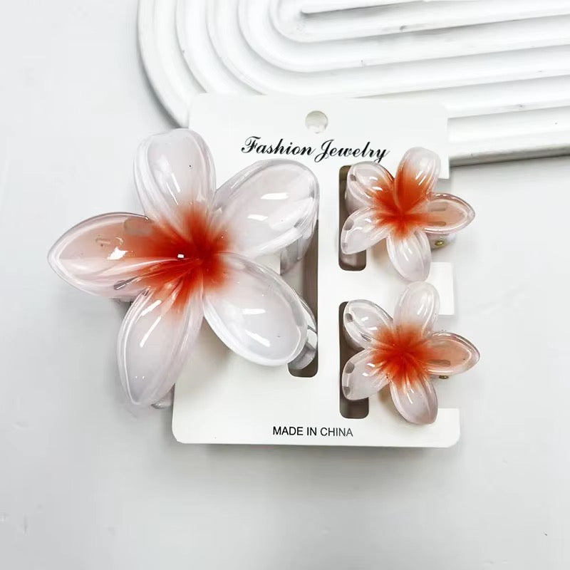 Flower Clip Trio