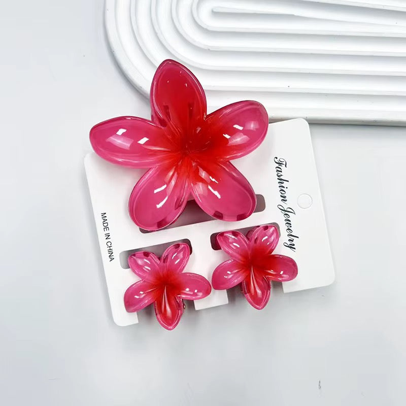 Flower Clip Trio