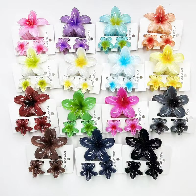 Flower Clip Trio
