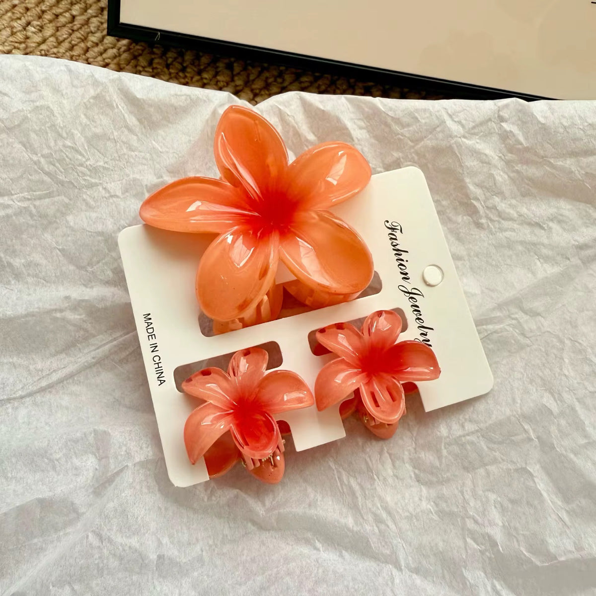 Flower Clip Trio